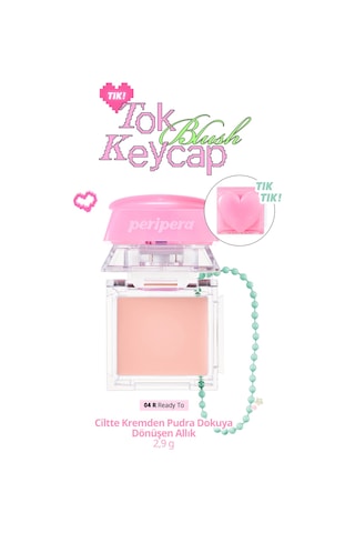 Ciltte Kremden Pudra Dokuya Dönüşen Allık Perıpera Tok Blush Keycap 04 Ready To