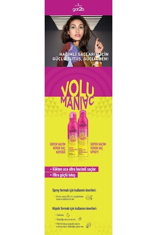 Schwarzkopf Got2b Volumaniac Süper Hacim Veren Saç Spreyi 300 ML