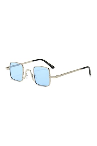 Orzo Kare Unisex Retro Güneş Gözlüğü Mavi
