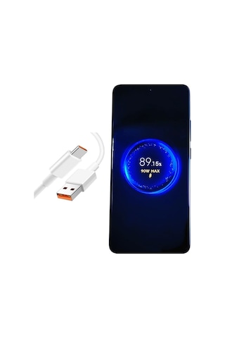 Okyanustech Xiaomi Mi Uyumlu Turbo Hızlı Şarj Kablosu 90w Xiaomi 15 15s Pro Ultra 14 Ultra Poco F7 Pro X7 Pro F6