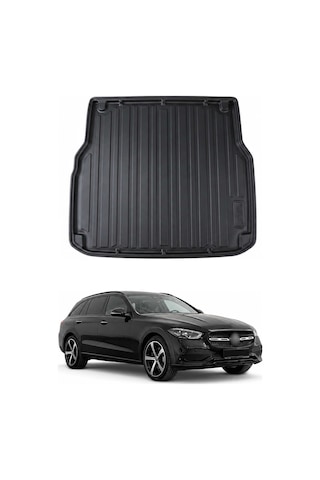Mercedes C Serisi W206 Kombi - Station Wagon 2021+ Uyumlu Araca Özel Kauçuk Bagaj Havuzu Siyah