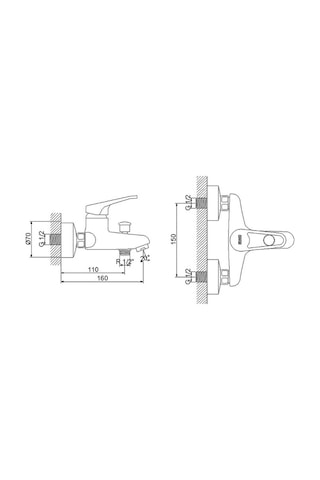 Newarc Smart 142511 Banyo Bataryası Gümüş