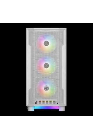 Gamdıas Athena M6 Lite Wh, 850w, Tempered Glass, Mesh, Argb, 80+ Bronze, Atx, White Edition, Gamıng