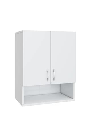Kobiç 2 Kapakli Çok Amaçli Tek Rafli Banyo Ve Mutfak Dolabi 50X30 Beyaz
