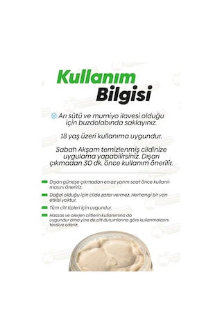 Mumiyolu Arı Sütlü Krem 50 Ml
