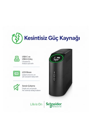 Apc Back-ups Pro Bgm2200b-gr 2200va 1320w Saf Sinüs Line Interactive Ups 4 Schuko + 2 Iec