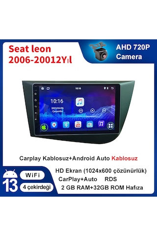Seat Leon 2006-20012yıl 2gb Ram 32gb Rom Carplay Multimedya