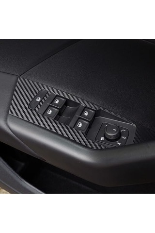 Ayrex Graficar Design Volkswagen T Cross İle Uyumlu İç Trim Folyo Kaplama Set Mat Karbon Siyah Diğer