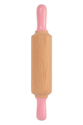 Childgen Mini Ahşap Merdane Pastel Pembe