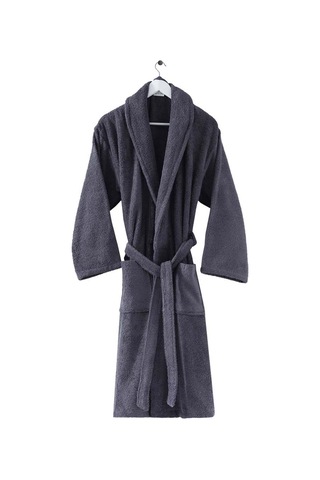 Menderes Home Cotton Collection Bukle Medium Bornoz Düz Antrasit
