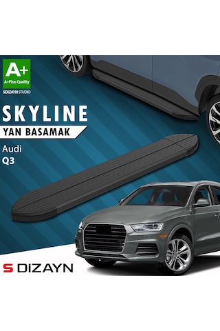 S-dizayn Audi Q3 8u Skyline Siyah Yan Basamak 173 Cm 2011-2018 A+ Kalite