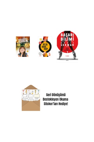 Çocuklar Nasıl Başarır + Her Şey Seninle Başlar + Başarı Bilimi + Okuma Sticker'ları