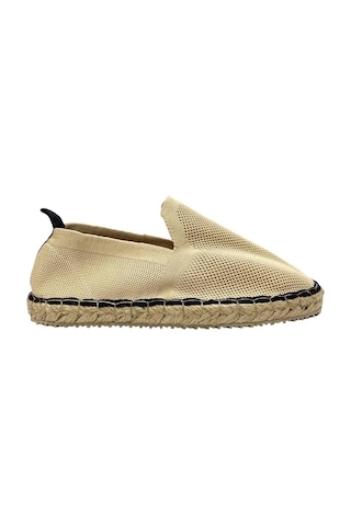 Unisex Bej Triko Espadril Bej