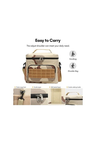 Tongxida 15l Askılık Çanta, Isı/su Geçirmez Eva Saklama, Dayanıklı Oxford, Çıkarılabilir Şerit, Asker Yeşili Yeşil