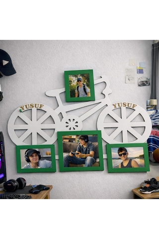Bisiklet Resim Çerçevesi Kişiye Özel Şık Ve Modern No 137