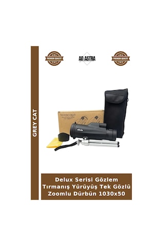 Delux Serisi Gözlem Tırmanış Yürüyüş Tek Gözlü Zoomlu Dürbün 1030x50