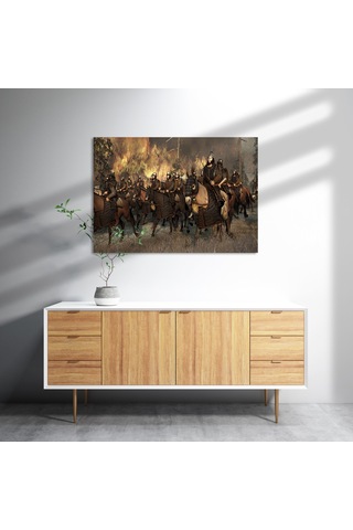 Cakasepetim Total War Attila Ahşap Mdf Tablo
