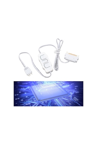 Xindoker Siyah 5v 3pin Argb Kontrolör - Sata Besleme İle Fan Işığını Senkronize Et, Hız Ve Renk Ayarı, Mini Boyutlu Rgb Regülatörü