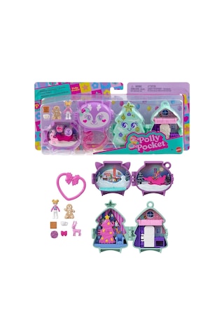 Jgm53 Polly Pocket Sevimli Yılbaşı 2li Paket Oyun Seti Standart