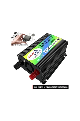 Peaks Power 3000w Modifiye Sinüs Dalga İnvertör Yüksek Frekanslı Güç İnvertörü Dc 12v'dan Ac 220v'ye Dönüştürücü Araç Güç Şarj Cihazı 2.1a Çift Usb Portu Pil Kelepçeleri İle