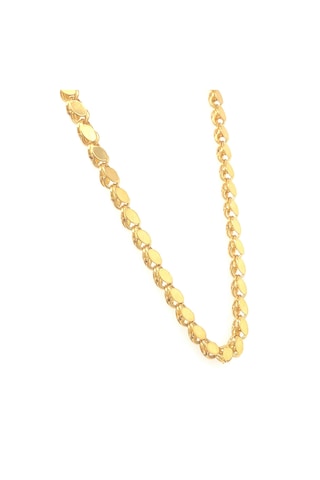 Zümrüt Sarraf 14 Ayar Altın Pullu Zincir Erkek Kolye