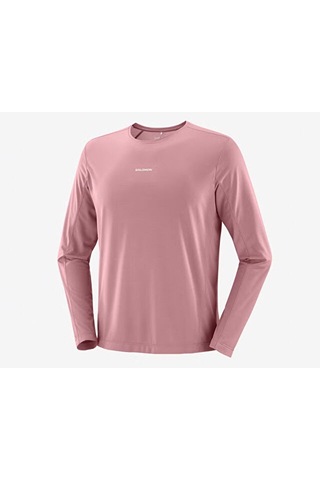 Salomon Shakeout Core Erkek Koşu Uzun Kollu Tişört Lc2778500 Pembe