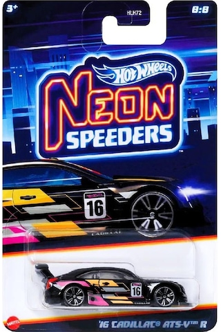 Hot Wheels Neon Yarışçılar Hlh72 - 16 Cadıllac Ats-v R Hrw82