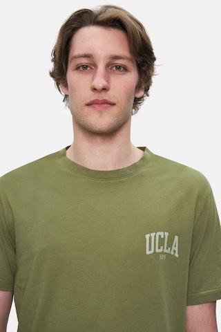 Tatum Haki Bisiklet Yaka Baskılı Standard Fit Erkek Tshirt Haki