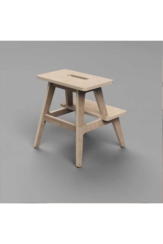 Woodesk Pikola, Ahşap Merdiven Ve Tabure, Cpt3001-47