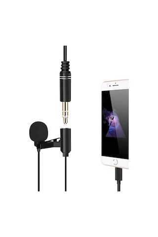 Powermaster Jh-041-a Lıghtnıng Girişli Ve Kulaklık Girişli Youtuber Yaka Mikrofonu-68391
