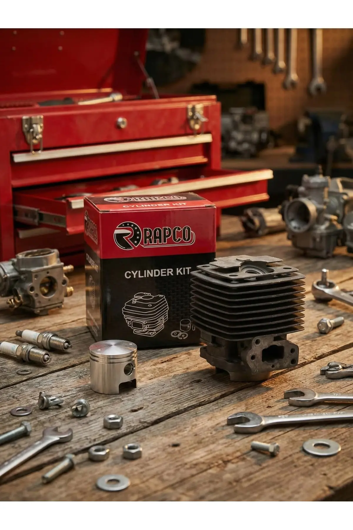 Knc Motorlu Tırpan Silindir Piston Takımı Komple Motor Yenileme Şengün Motor