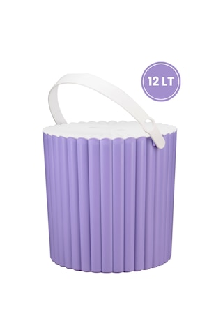Flora 2'Li Un Ve Bakliyat Kabı Trendy Çok Amaçlı Saklama Kovası Lila