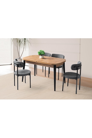 Venüs Alfa Mdf Mutfak Masa Sandalye Takımı 80x130