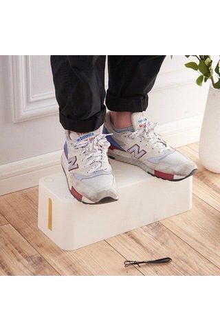 Pazly Ahşap Kablo Organizatörü - Toz Geçirmez Güç Kaynağı Kutusu - Şarj Cihazı Saklama Kutusu Wbl L - Kablo Yönetimi