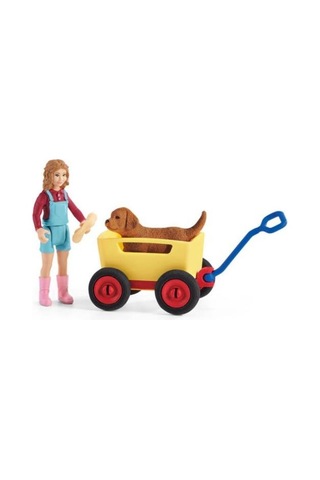 Schleich Yavru Köpek Arabası 42543