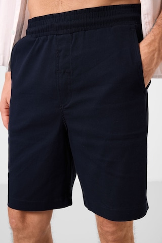 Tommylife Lacivert Standart Fit Dokuma Hafif Esnek Chino Erkek Şort - 81289 Lacivert