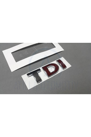 VOLKSWAGEN PASSAT 1997-2005 TDİ BAGAJ YAZISI ÇİFT KIRMIZI