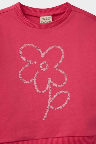 Defacto Kız Bebek Çiçekli Sweatshirt Kumaşı 2li Takım E8993a525aupn168 Pembe