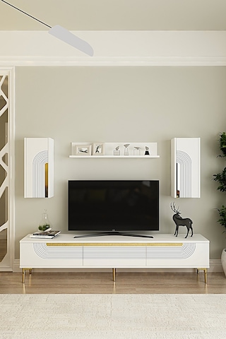 Tvr1803bg - Meyra Tvr180 Ünitesi Takım Beyaz-gold 180cm Beyaz-gold