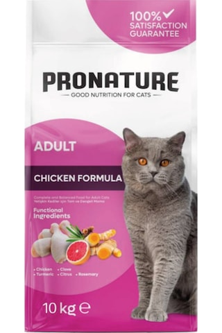Pronature Tavuklu ve Pirinçli Yetişkin Kedi Maması 10 KG