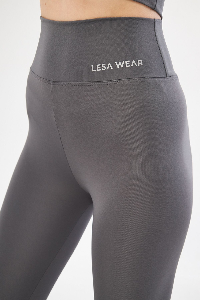 Lesa Wear Yüksek Bel Likralı Toparlayıcı Tayt Antrasit