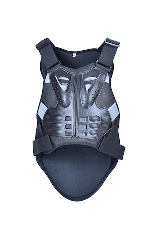 Hayalet Yarış Gh-hjy08 Motosiklet Zırh Yelek Göğüs Koruyucu Sürme Sert Kabuk Giysiler, Boyut: L Siyah