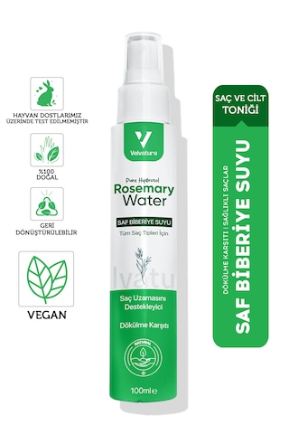 Velvatura Dökülme Karşıtı Biberiye Suyu 100 ML