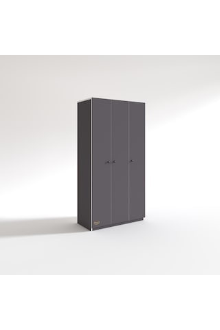Kenzlife Gardırop 3 Kapılı Kapaklı Guzmanya Gri 173 90 42 Gardolap Dolap Ofis