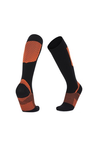 Youmex Spor Kompresyon Çorapları: Topuk Ve Arka Desteği, Nefesli Kumaş, Çok Renk Seçeneği, Unisex, 1 Çift Y-09 Turuncu