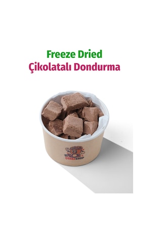 Freeze Dried Çikolatalı Küp Dondurma Dondurularak Kurutulmuş Tatlı 55 G