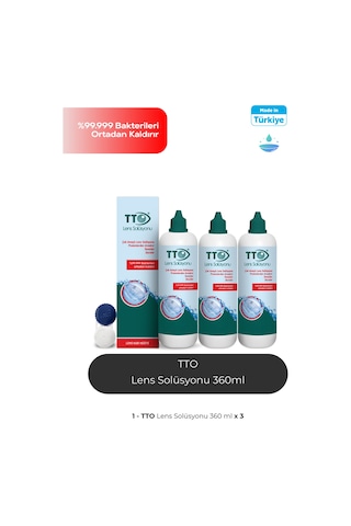 Tto Lens Solüsyonu 360 Ml 3 Adet