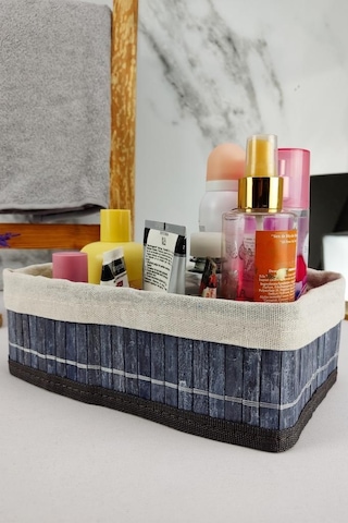 Digithome Bambu Çok Amaçlı Saklama Kutusu Düzenleyici Küçük Boy Organizer Gri 25x15x8 Cm - Cl-6007-2