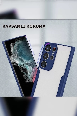 Samsung Uyumlu Galaxy S23 Ultra Kılıf Platin Silikon - Kırmızı Diğer