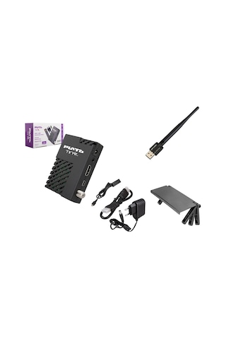 Plato Tiny Plus, Wifi Li, Tv Üstü Standlı, 8000 Kanal Hafızalı, Hd Uydu Alıcısı, Hdmi Kablo Dahil
